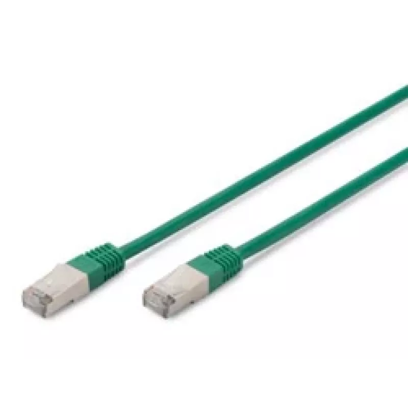 Võrgukaabel Digitus CAT 5e SF/UTP RJ-45 0,5 m roheline