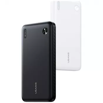 Akupank usams PB83 10000 mAh PD 2×USB-A USB-C valge