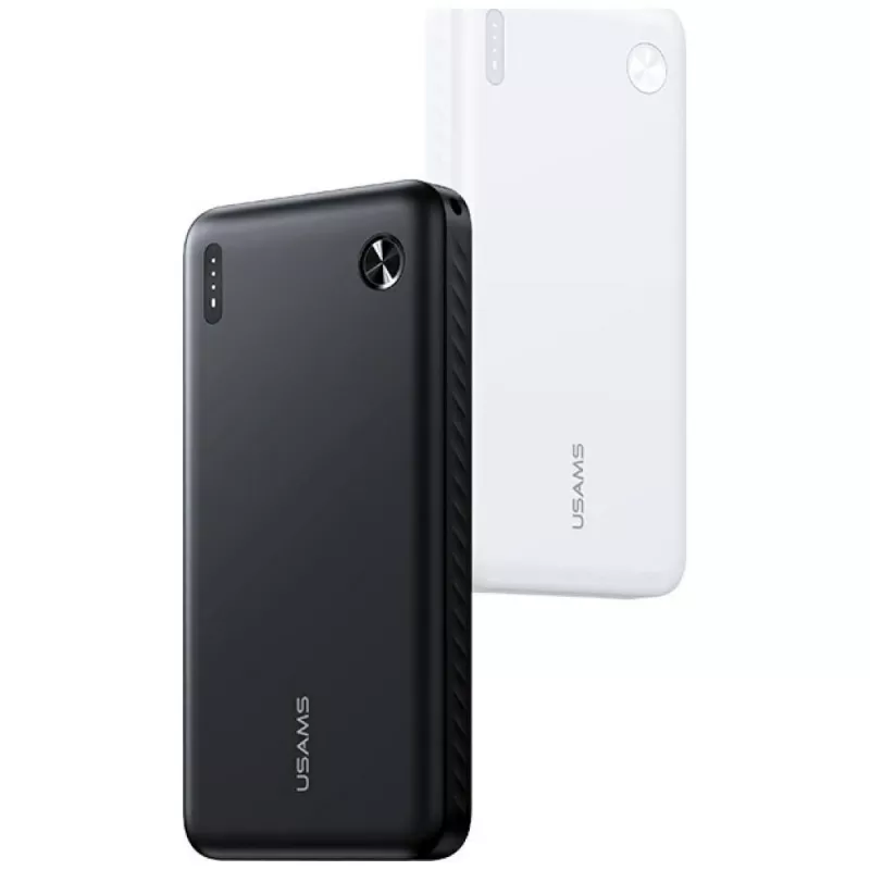 Akupank usams PB83 10000 mAh PD 2×USB-A USB-C valge