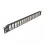 DeLOCK 19-tolline Keystone Patch Panel 16 porti 1U must