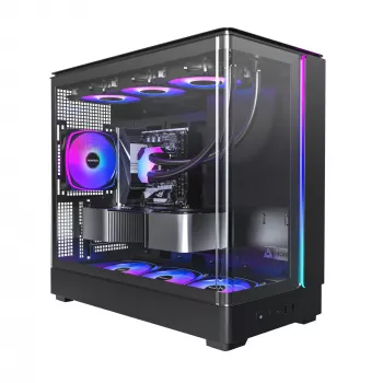 PC-korpus Montech KING 15 PRO Must — micro ATX / Mini-ITX midi torn
