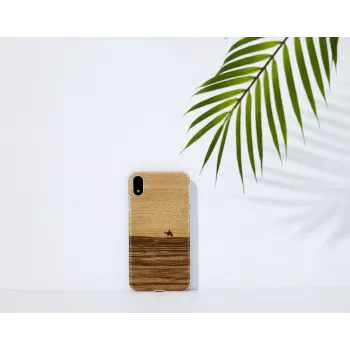 man and wood nutitelefoni ümbris iPhone XR-ile — terra valge kaitsekate