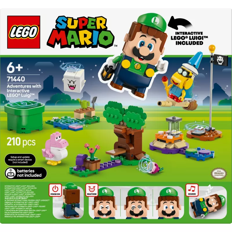 Konstruktormänguasi LEGO 71440 Super Mario interaktiivne LEGO Luigi figuuri komplekt