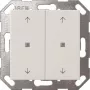 Seinalüliti klahv Gira Taster Wippe KNX 2f Reinweiß 517403 — 2-kohaline KNX klahv, valge