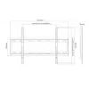 TV seinakinnitus Sunne 37-70-EF 37–70-tollistele teleritele, max 40 kg, VESA 200x200–600x400, must
