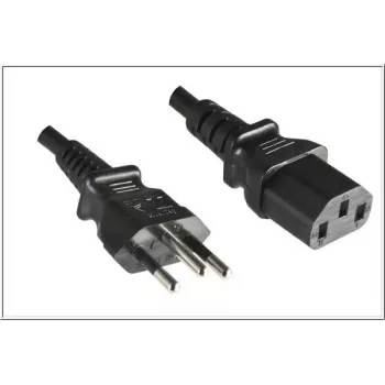 Microconnect PE010418BRAZIL toitekaabel Must 2,1 m C13 pistikupesa