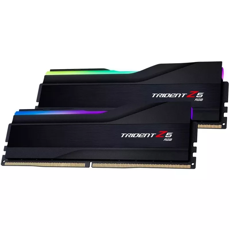 DIMM 32 GB DDR5-6000 (2x 16 GB) Dual-Kit, Arbeitsspeicher schwarz, F5-6000J3036F16GX2-TZ5RK, Trident Z5 RGB, INTEL XMP