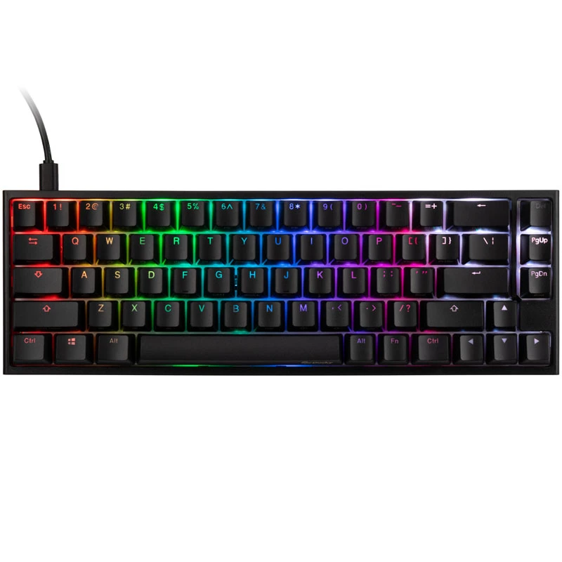 Ducky One 2 SF mänguklaviatuur, MX-Blue, RGB LED - Must (US)