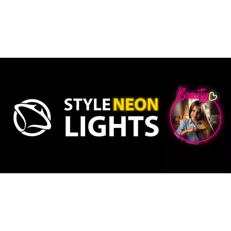 LED-neoonpeeglivalgusti MANTA MASNL130PK Style Neon Lights BEAUTY, roosa aktsent, dekoratiivne peeglivalgustus