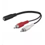 Microconnect AUDALH02 helikaabel 0,2 m 2 x RCA 3,5 mm punane