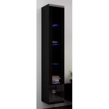 Cama Vitriinkapp VIGO '180' 180/40/30 must/must läikiv