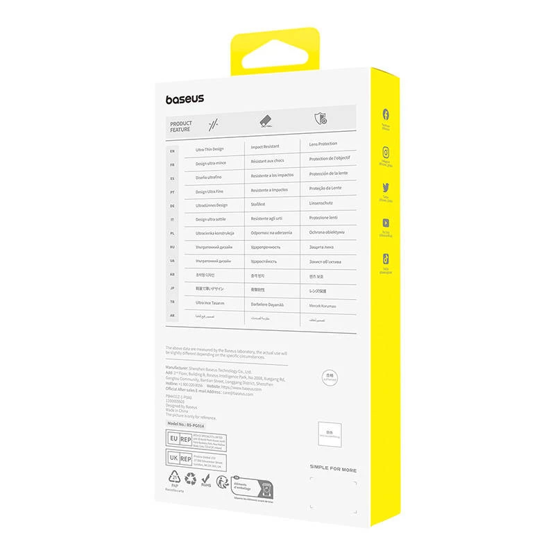 Telefonikate iPhone 15 ProMax jaoks Baseus OS-Lucent seeria (läbipaistev)