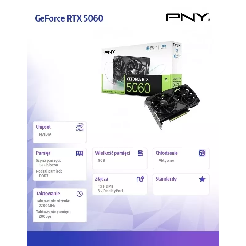 PNY GeForce RTX 5060 8GB graafikakaart
