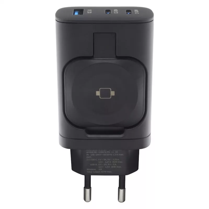 RealPower 450476 mobiilseadme laadija akupank, nutikell, tahvelarvuti Must Vahelduvvool Juhtmevaba laadimine Kiirlaadimine Siseruumidesse
