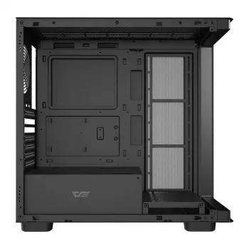 Arvutikorpus DarkFlash DS900G (must) — mid-tower ATX ühilduv, karastatud klaasist külgpaneel