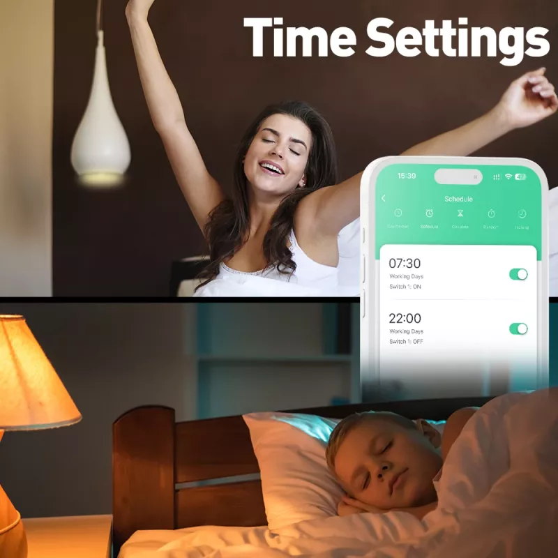 Tellur TLL331531 nutikas WiFi seinapistik — 3600 W, 16 A, WiFi-kaugjuhtimine