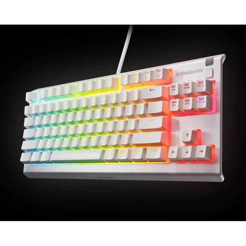 Klaviatuur SteelSeries Apex 3 TKL US, valge