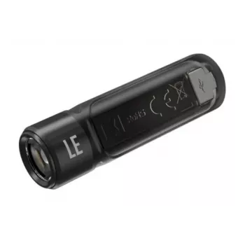 Käsitaskulamp Nitecore TIKI LE — 300 lm, USB-laetav, polükarbonaat, IP66, põrutuskindel, 10,5 g, 55 mm, Must