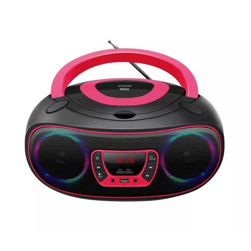Denver TCL-212BT PINK CD-mängija Kaasaskantav CD-mängija Must, Roosa
