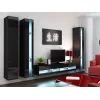 Cama riiul VIGO NEW 180/40/30 must/must läikiv
