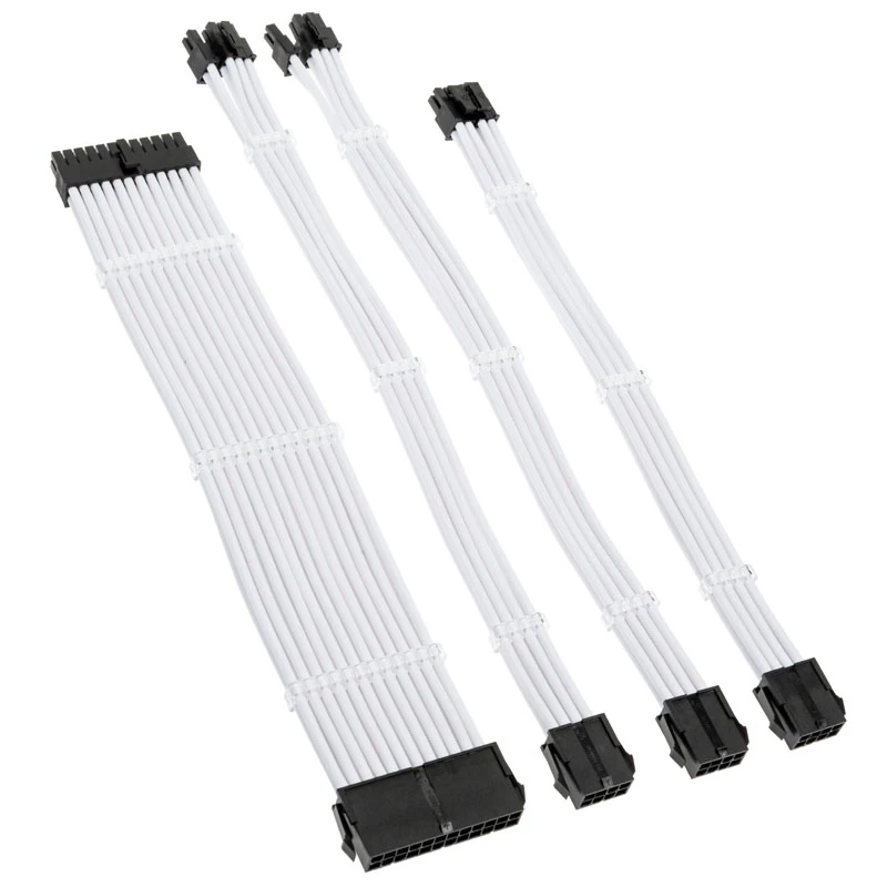 Kolink Core Standard Braided kaabel Extension Kit - Brilliant Valge