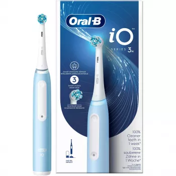 Oral-B Braun iO Series 3N täiskasvanute vibreeriv hambahari helesinine, valge