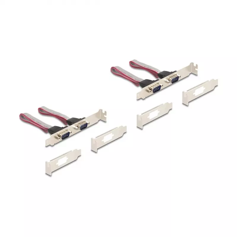 Sisemine RS-232 liidesekaart DELOCK 95278 — Mini PCI Express host, 4× RS-232 väljundit, FIFO 256 B, 30×51×10 mm