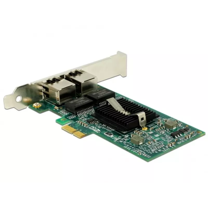 Delock PCIe-kaart 2x gigabitine LAN-võrguadapter