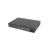 Haldamatu lüliti LANBERG RSFE-16P-2C-250 — 18-port Gigabit, 16x PoE+ (30W), 2x SFP, 250W, 1U, metall, riiulipaigaldus