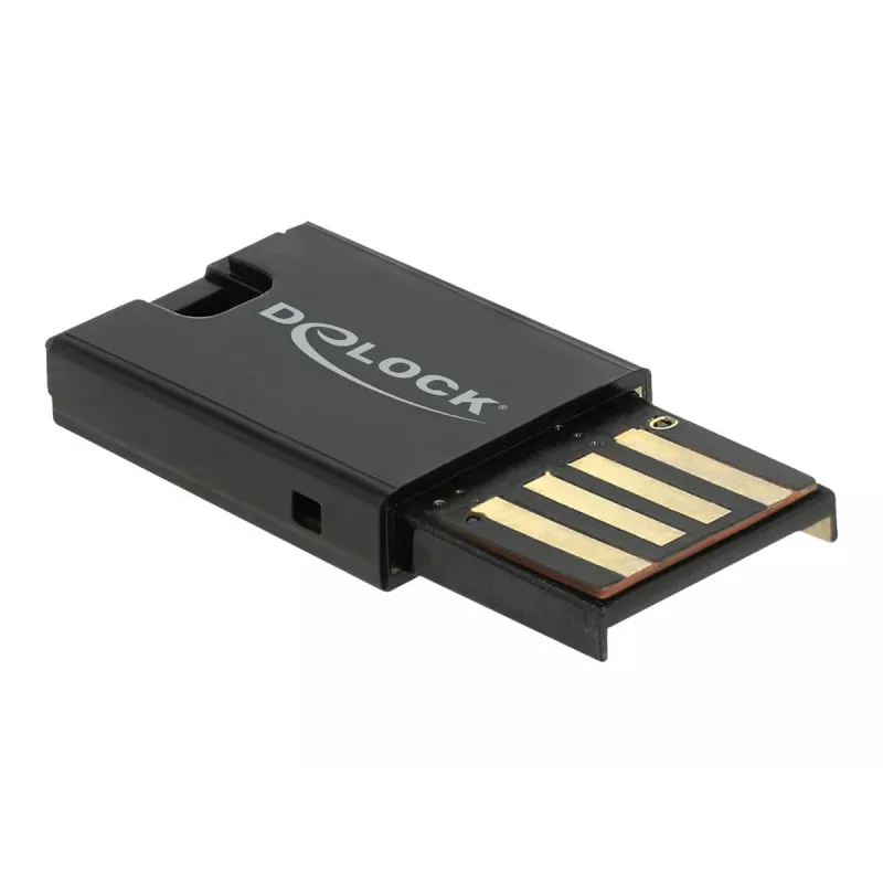 DeLOCK USB 2.0 mälukaardilugeja must MicroSD MicroSDHC MicroSDXC 480 Mbit/s