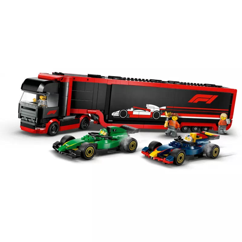 LEGO CITY 60445 F1 - Veok koos RB20 ja AMR24 F1 autodega
