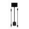 Video kaabli adapter GEMBIRD A-VGA-HDMI-02 0,15 m — HDMI + VGA (D-Sub) emane -> VGA (D-Sub) isane, must