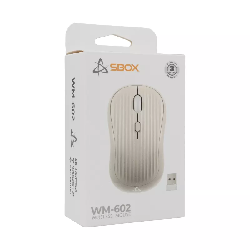 Hiir SBOX WM-602 Beež juhtmevaba liides