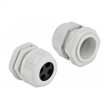 Kaabli läbiviik DeLOCK 60384 hall plastik 2 tk