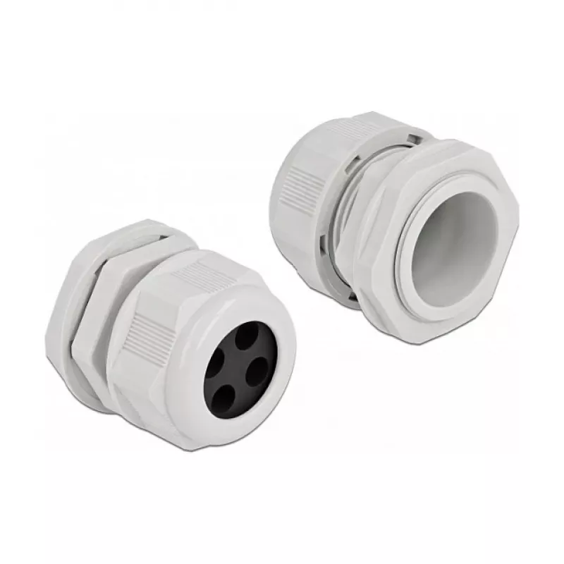 Kaabli läbiviik DeLOCK 60384 hall plastik 2 tk