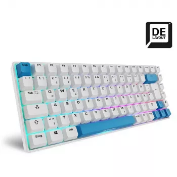 Sharkoon SKILLER SGK50 S3 PBT klaviatuur Mängimine USB QWERTZ Saksa Valge