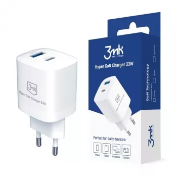 Laadija 33W GaN PD 1xUSB-A+1xUSB-A