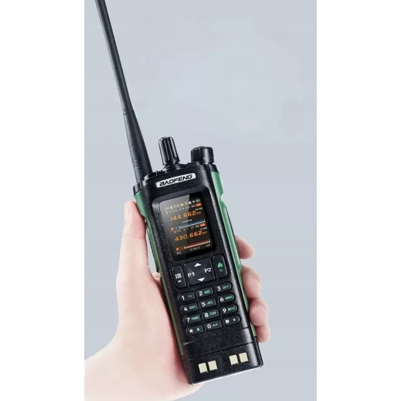 Käsiraadio Baofeng DM-32E — VHF 144–146 MHz, UHF 430–440 MHz, ÕHURIBARX 108–136 MHz, 2200 mAh, DMR/FM, GPS+APRS