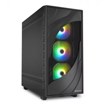 Sharkoon REBEL C80M RGB Midi Tower Must