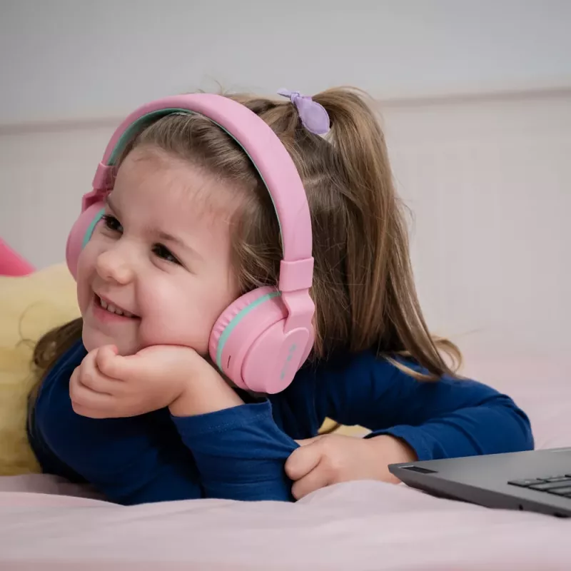 Kõrvaklapid Tellur Buddy Bluetooth üle-kõrva roosad