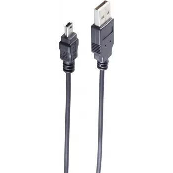 USB-kaabel ShiverPeaks BS14-16055 5m USB A Mini-USB B Must