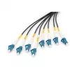 DIGITUS Vorkonfektionierte kiuoptiline universaalne jaotuskaabel, Singlemode OS2, 8 kiudu, LC/UPC - LC/UPC
