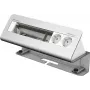 Kindermann CablePort desk² 6-fold - Pistikupesa korpus - pinnale paigaldatav - Toiteplokk X 2 - anodeeritud alumiinium (7430000062)
