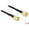 Antennikaabel DeLOCK RP-SMA isasele RP-SMA LMR/CFD100 2 m