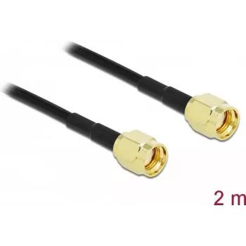 Antennikaabel DeLOCK RP-SMA isasele RP-SMA LMR/CFD100 2 m