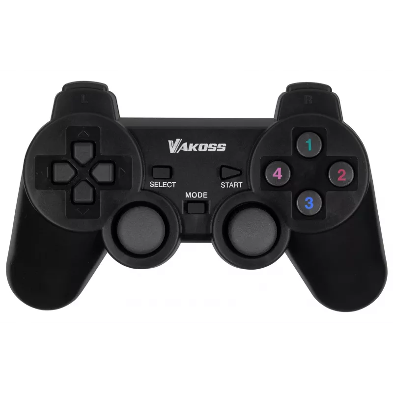 Mängupult VAKOSS GP-3925BK Must juhtmevaba RF analoog/digitaalne PC-le ja PlayStation 3-le, 12 nuppu, 2,4 GHz, nanovastuvõtja