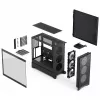 PC korpus Fractal Design Pop 2 Air Must TG RGB Midi Tower — ATX/Micro‑ATX/Mini‑ITX, 3x120mm ees, 1x120mm taga, 2.5 tolli+3.5 tolli pesad