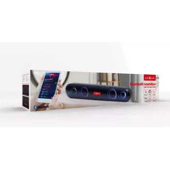 Gembird SPKBT-BAR400L soundbar kõlar Must 2.0 kanalit 10 W