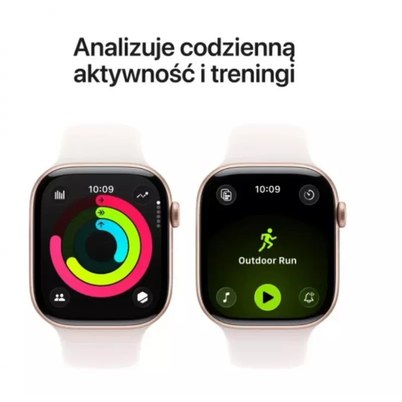 Apple Watch Series 11 GPS 46mm roosakuldne alumiiniumkorpus heleroosa sportrihmaga S/M