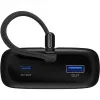 Akuplokk 20 000 mAh, integreeritud USB-C-kaabel 13 cm, 30 W (must, 20 Ah, 1x USB-A, 2x USB-C, PD, QC)